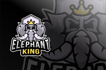 Elephant King Esport Logo Template