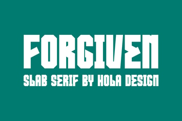 Forgiven _ Slab Serif Font