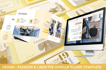 Denim - Fashion & Creative Google Slides Template
