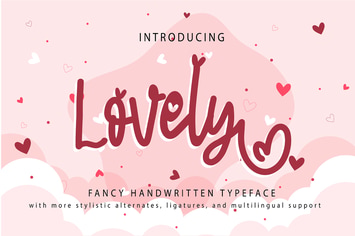Lovely | Fancy Handwritten Typeface 