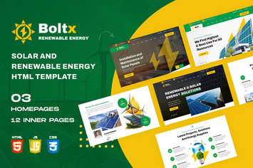 Boltx - Solar and  Renewable Energy  HTML Template