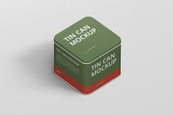Tin Can Mockup Square