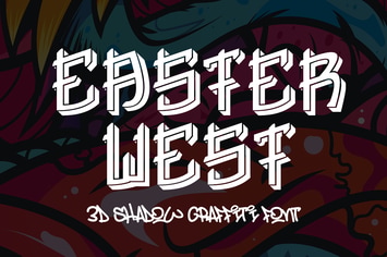 Easter West - 3d Display Font