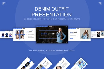 Denim Outfits Presentation Template