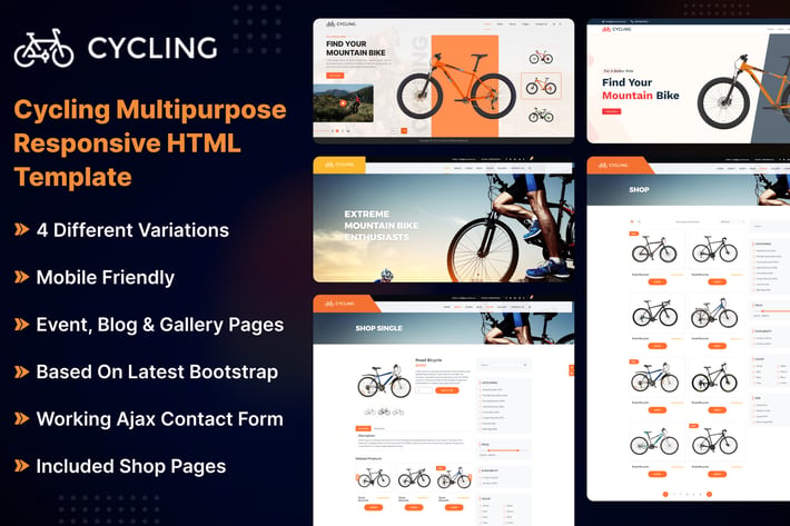 Cycling Multipurpose Responsive HTML Template