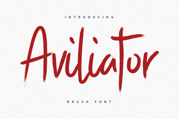 Aviliator Brush Font