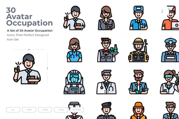 30 Avatar Occupation  Icons