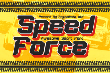Speed Force - Racing Automotive Sport Font