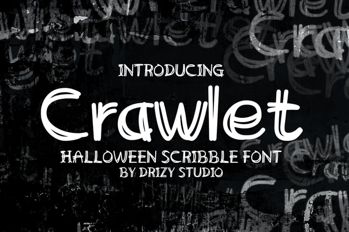 Crawlet - Scribble Font