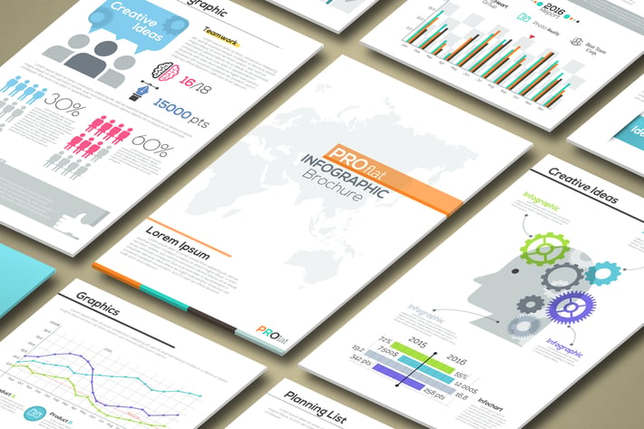 Pro Flat Infographic Brochures