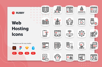 Rubby - Web Hosting Icons