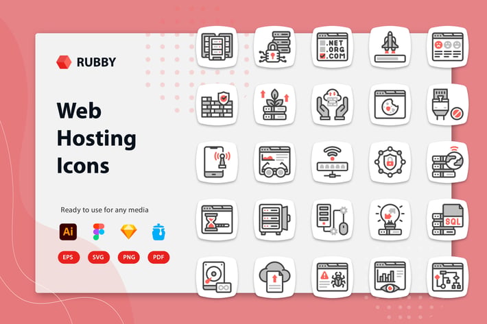 Rubby - Web Hosting Icons