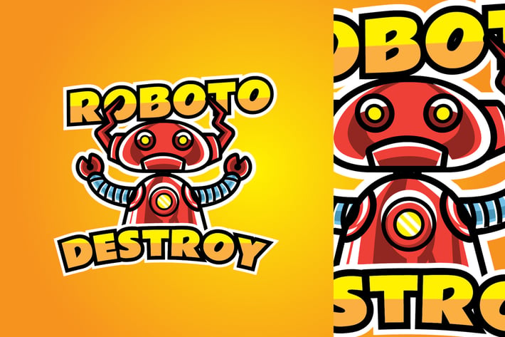 Roboto - Mascot Logo