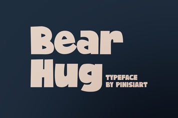 Bear Hug – Bold Font