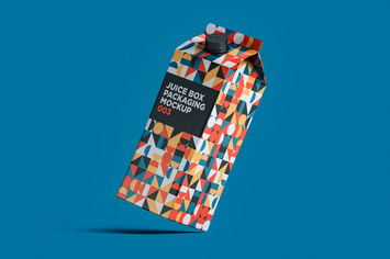 Juice Box Packaging Mockup 003