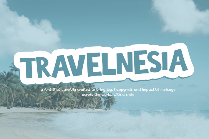TRAVELNESIA - Fun Cartoony Font
