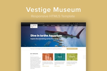 Vestige Museum - Responsive HTML5 Template