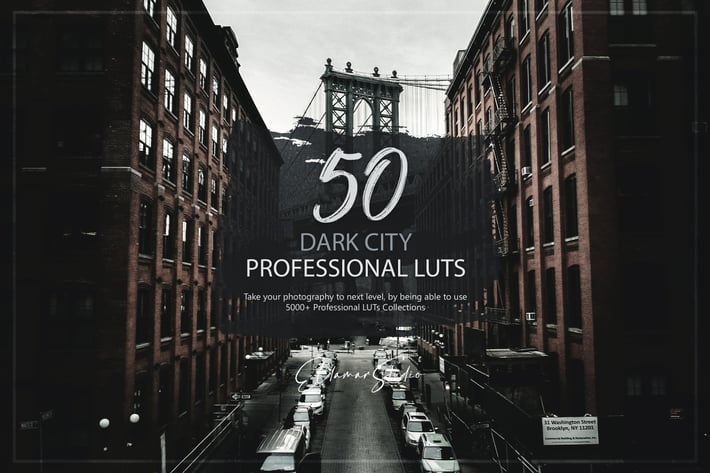 50 Dark City LUTs Pack