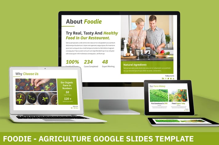 Foodie - Fresh Google Slides Template