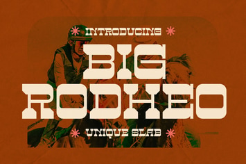 Big Rodheo Unique Slab Font