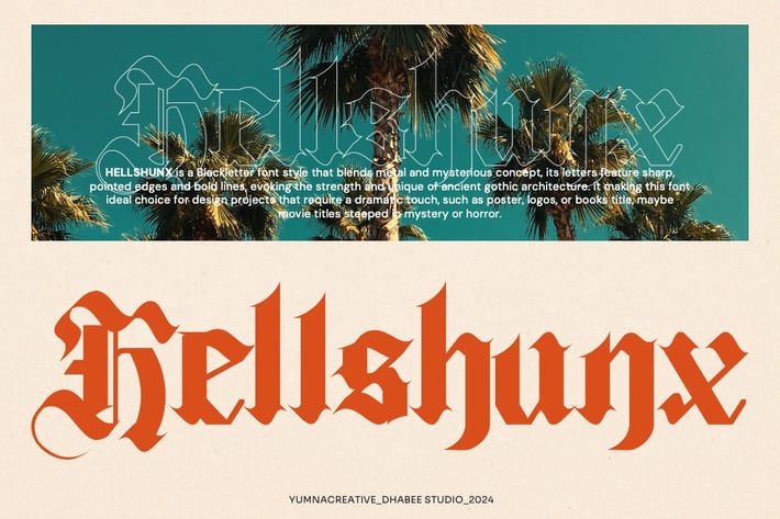 Hellshunx - Classic Blackletter Font