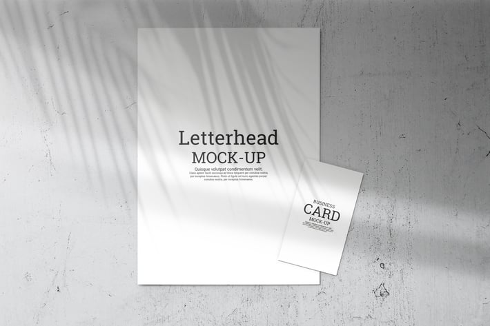 Realistic Stationary mockup m1