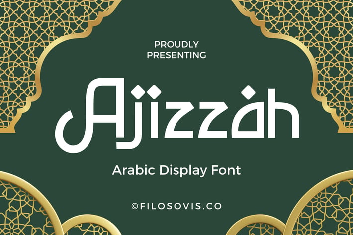 Ajizzah | Arabic Display Font