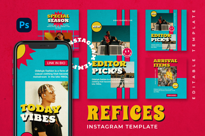 Recifes - Retro Instagram Stories and Post