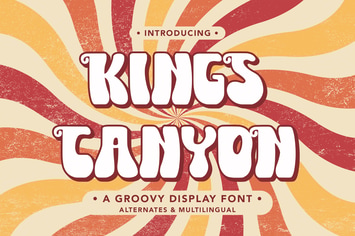 KingsCanyon - A Groovy Display Font