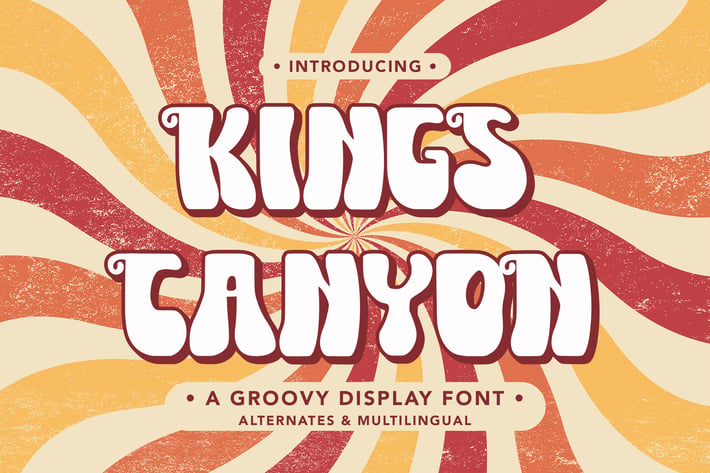 KingsCanyon - A Groovy Display Font