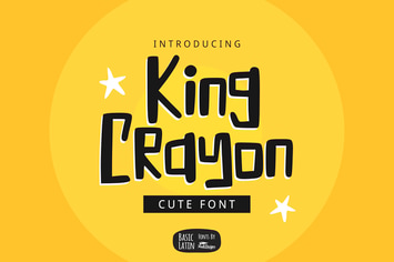 King Crayon Font