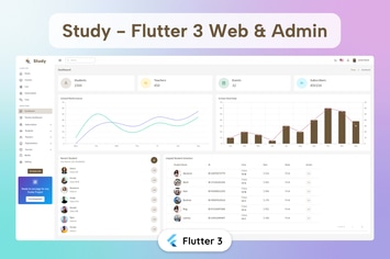 Flutter Study Admin & Client Template