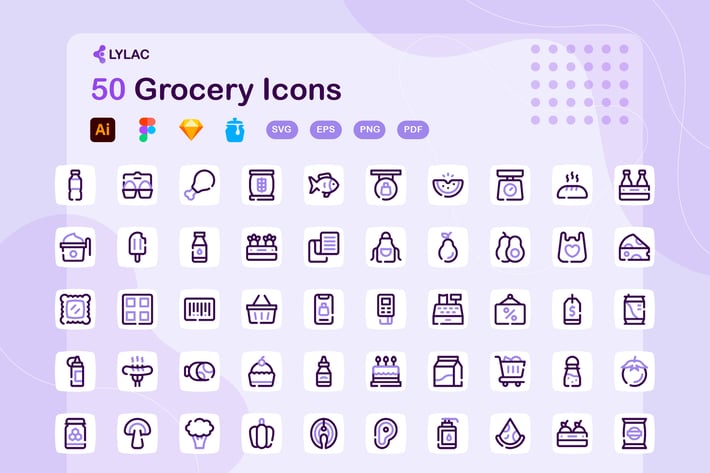 Lylac - Grocery Icons