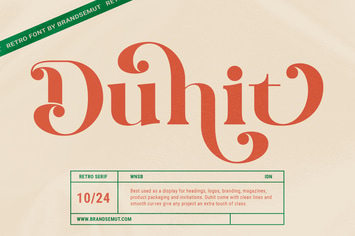 Duhit - Retro Serif Font