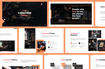 Carnivore Soul - Food Powerpoint Template