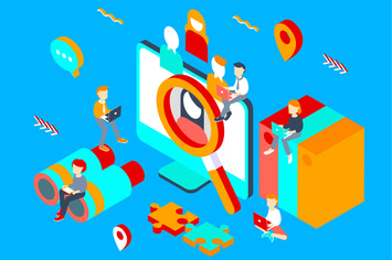 Find the Right Person Isometric Illustration