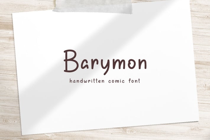 Barymon - Handwritten Comic Font