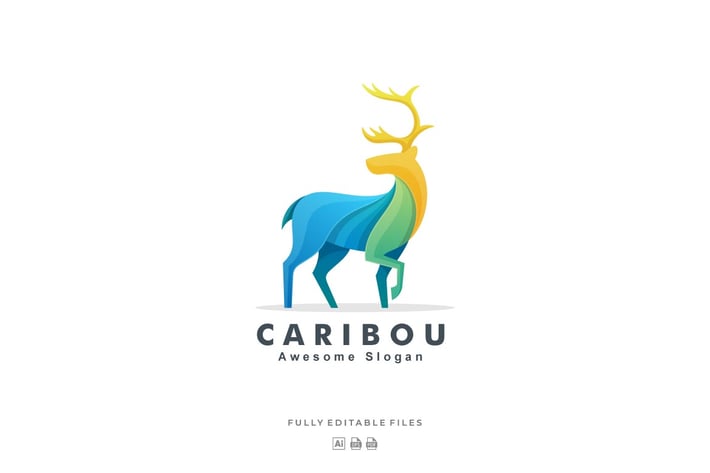 Caribou Colorful Logo