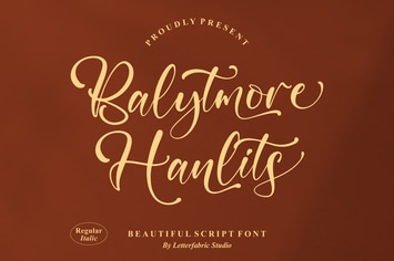 Balytmore Hanlits Script Font