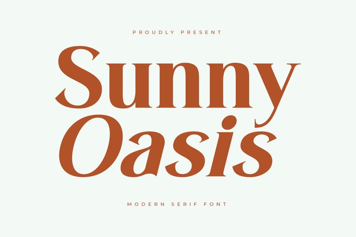 Sunny Oasis Modern Serif font