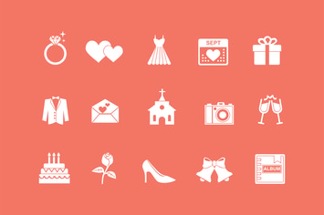 15 Wedding and Marriage Icons