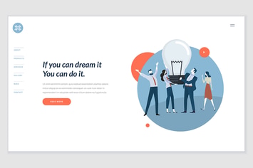 Creative website template design