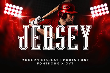 Jersey - Modern Display Sports Font
