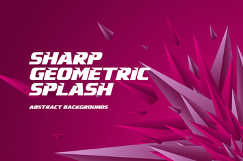 Sharp Geometric Splash Background