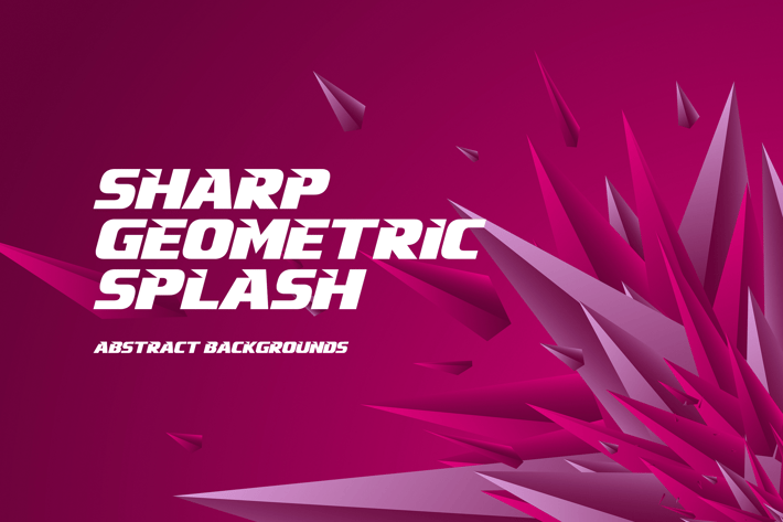 Sharp Geometric Splash Background