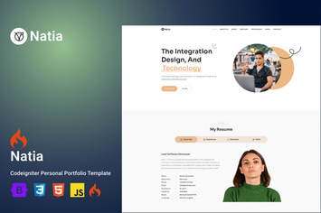 Natia - Personal Portfolio Codeigniter Template
