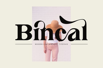 Bincal Ligature Serif Typeface