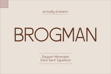 Brogman – Elegant Minimalist Sans Serif Display