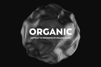 Abstract 3D Rendering of Organic Shapes  