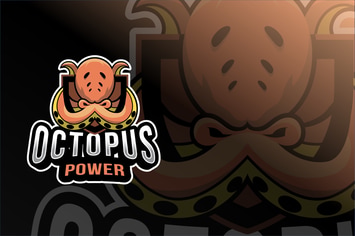 Octopus Power Esport Logo Template